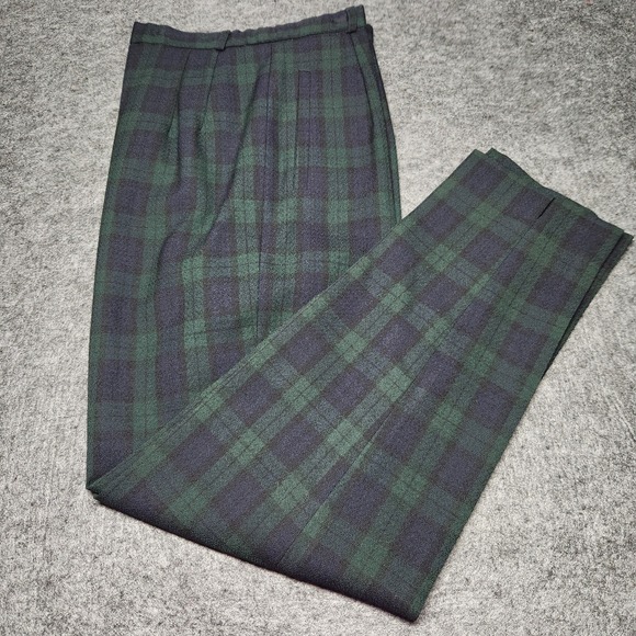 green plaid dress pants Two-Pocket Dress Pant | Bootcut (Green Plaid) main image 0
